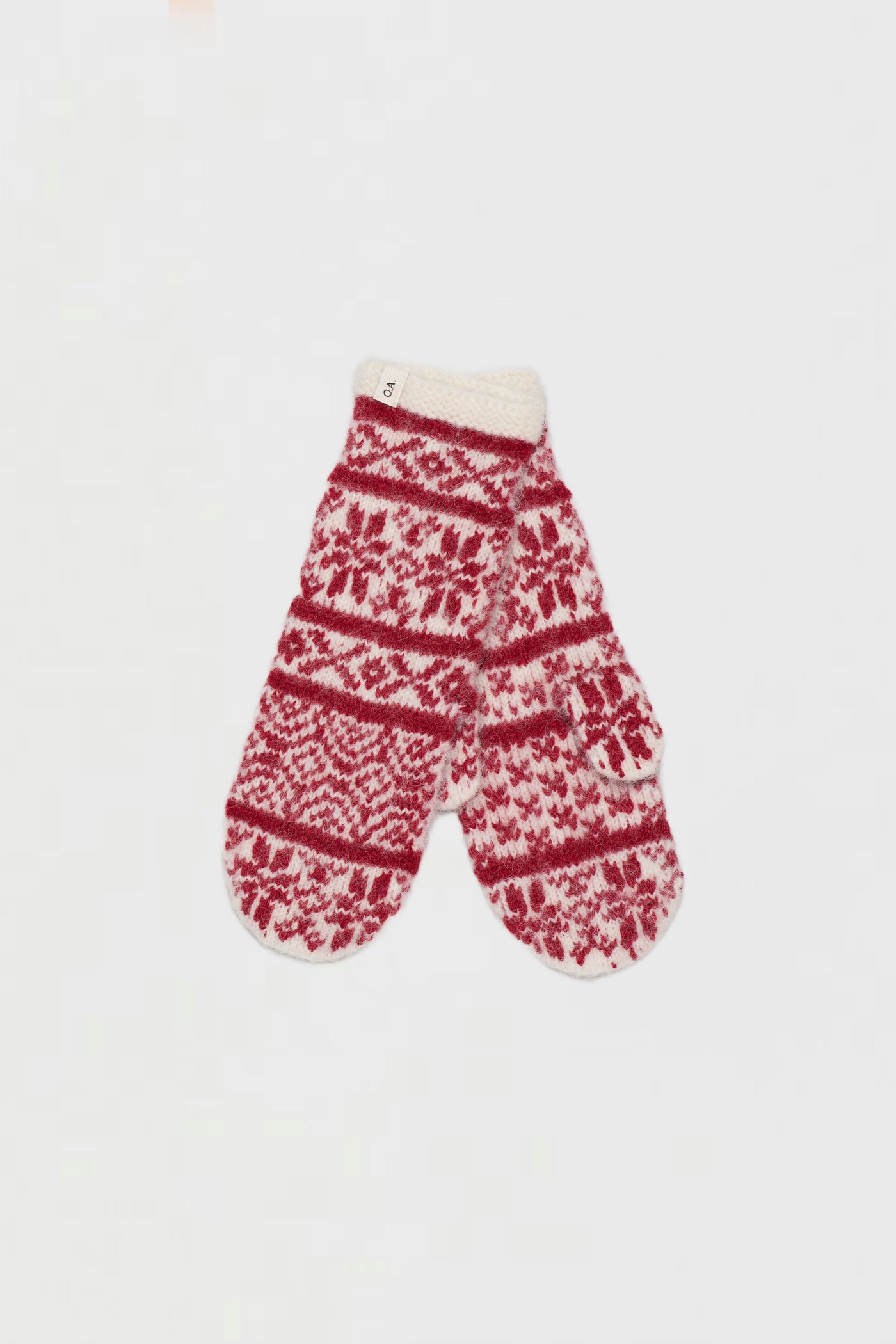 O.A.D. Mittens, Red & White