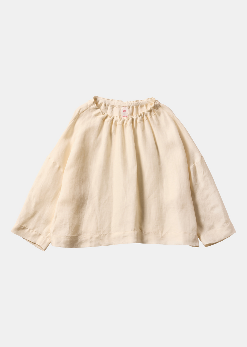 Magrethe LS Tie Top, White