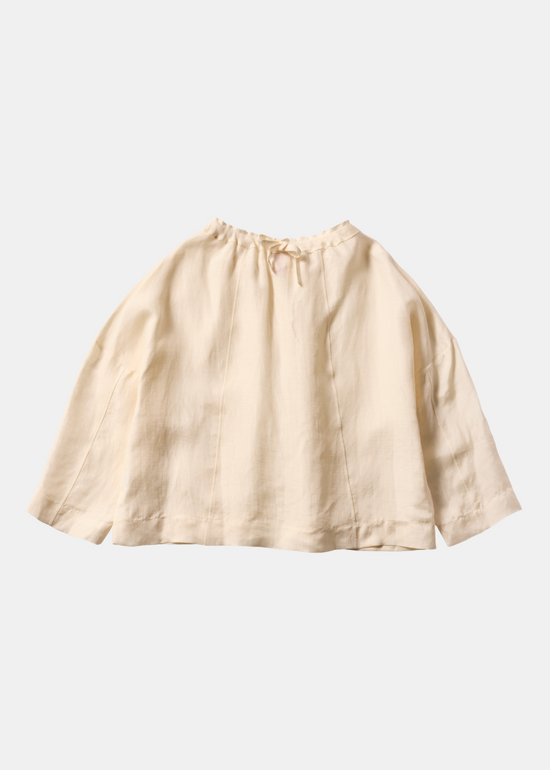 Magrethe LS Tie Top, White