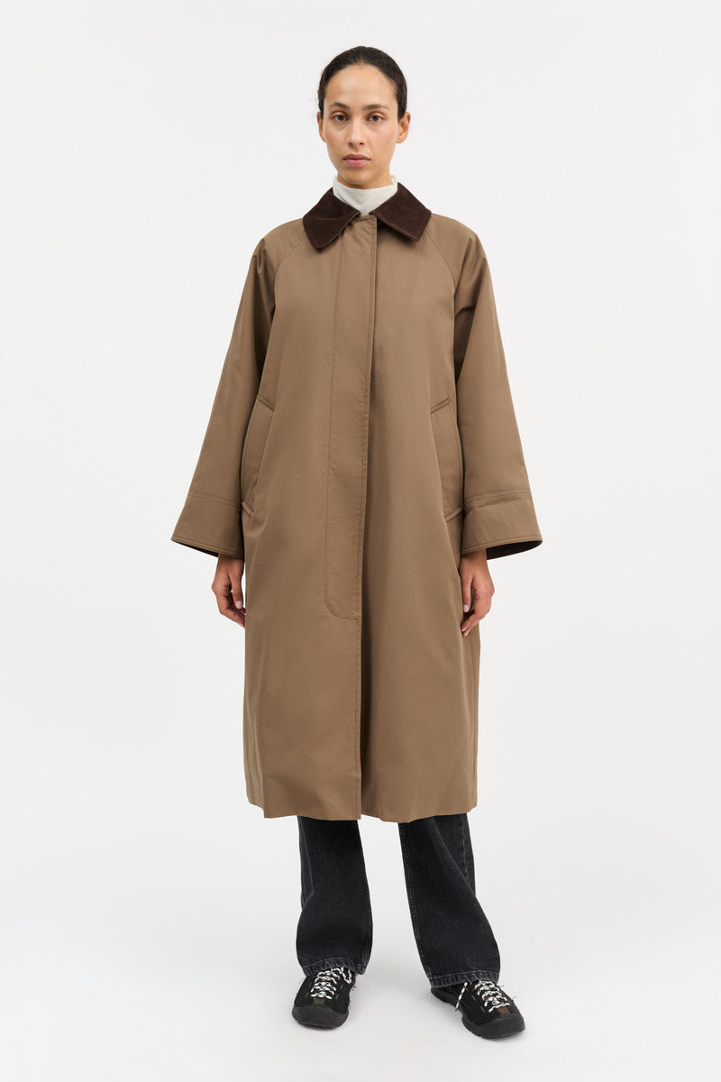 Gaby Coat, Taupe Brown