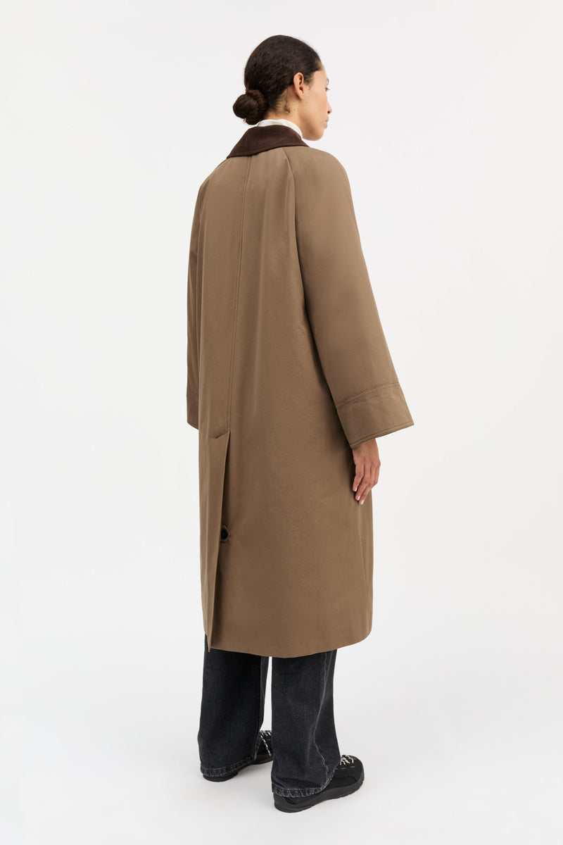 Gaby Coat, Taupe Brown
