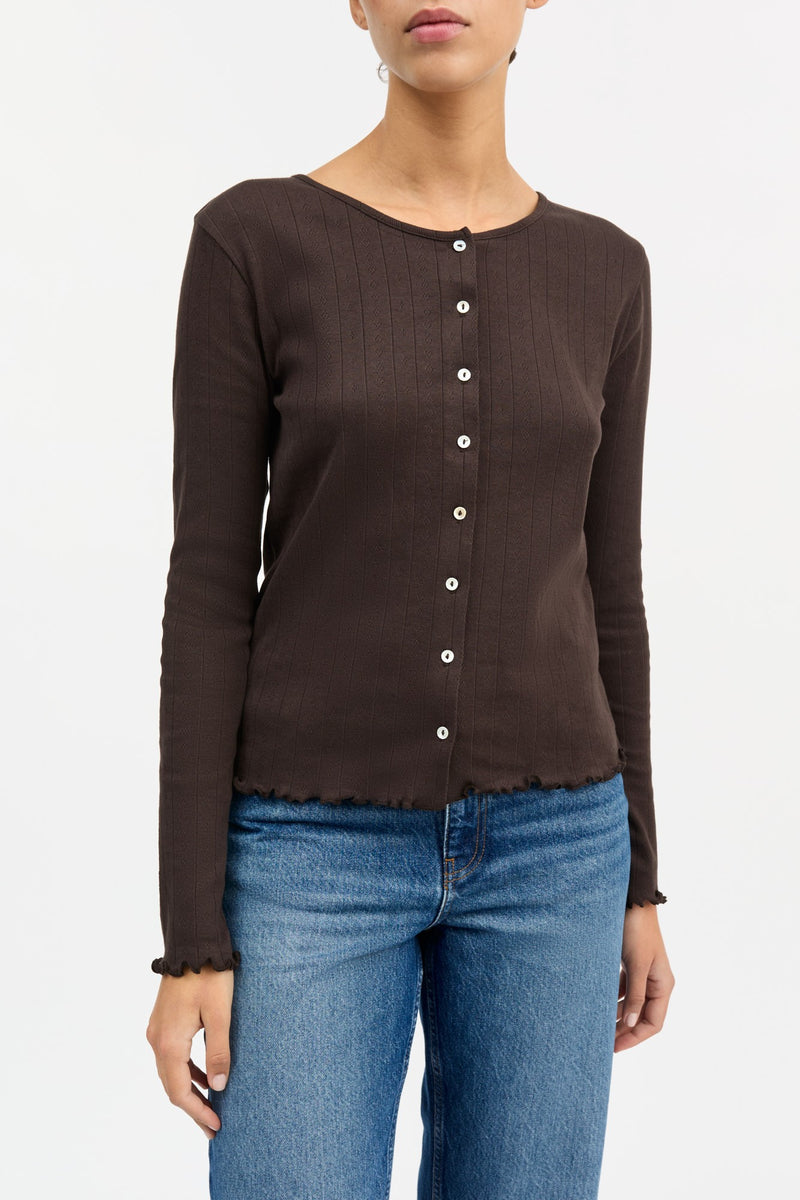 Edie Cardigan, Dark Brown