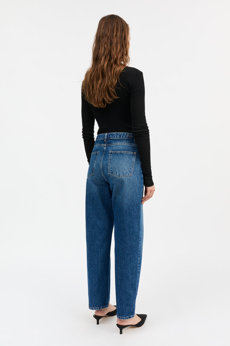 Allison Cropped Jeans, Vintage washed blue