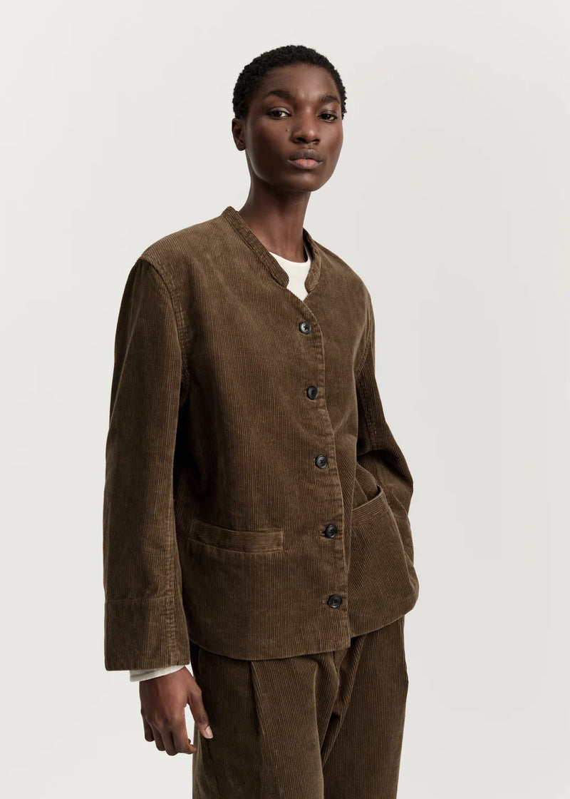 Angela jacket corduroy, Bark