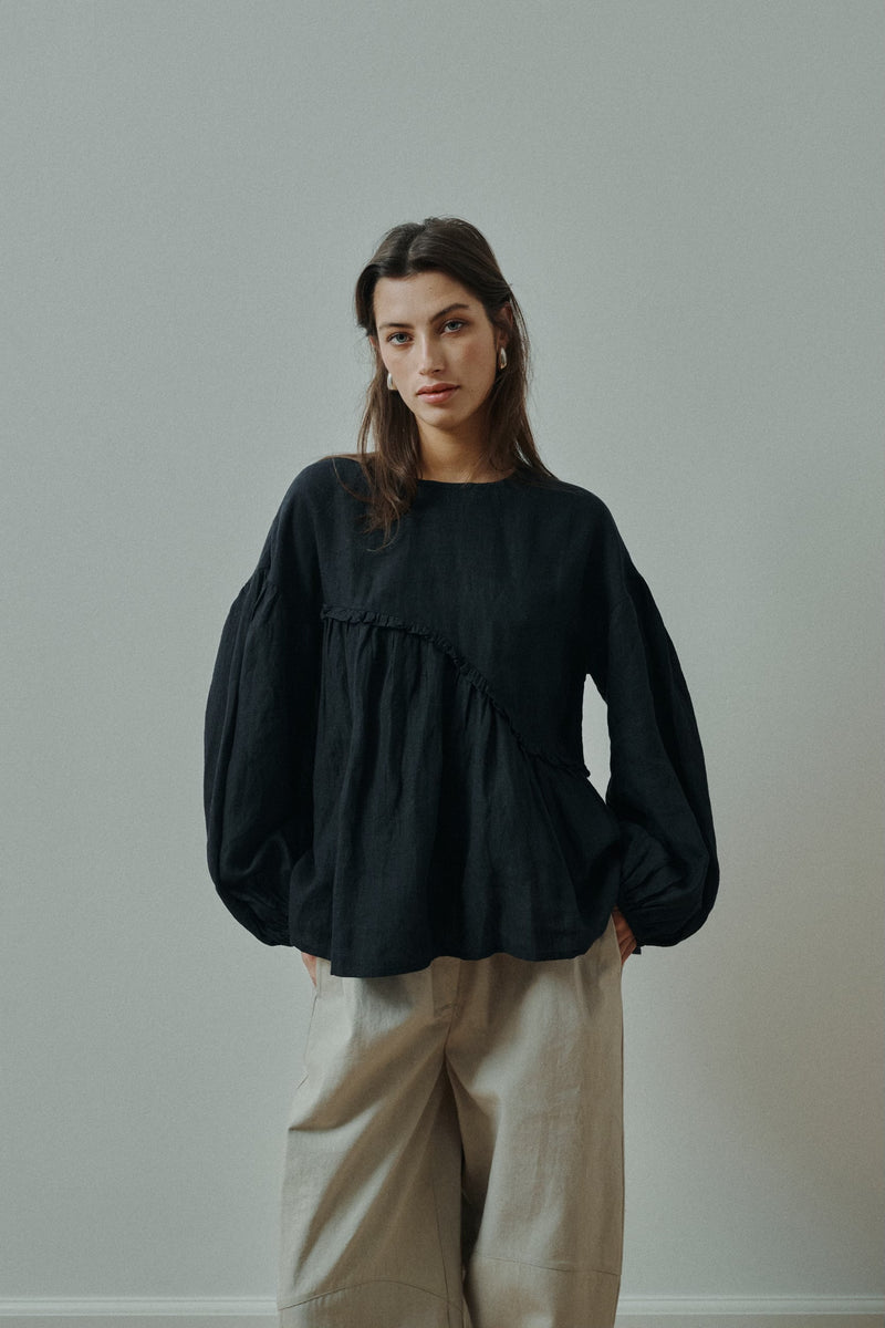 Kaya blouse, Black