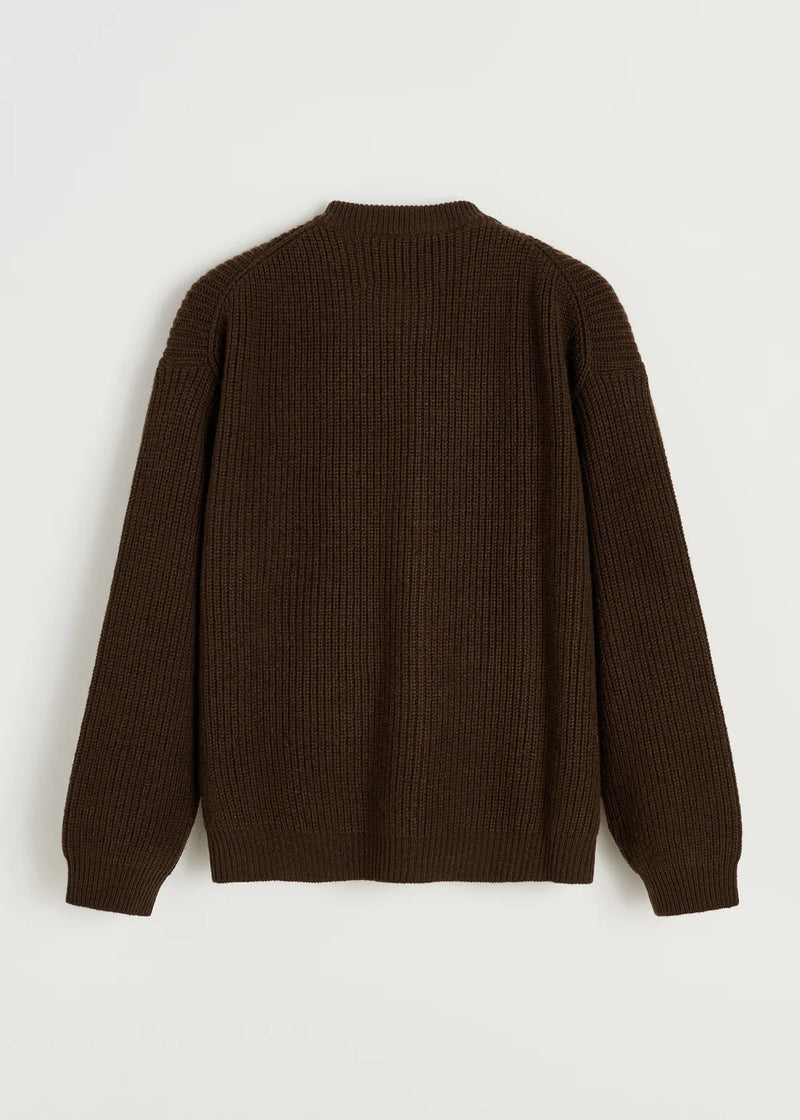 Bine Cardigan, Dark Brown