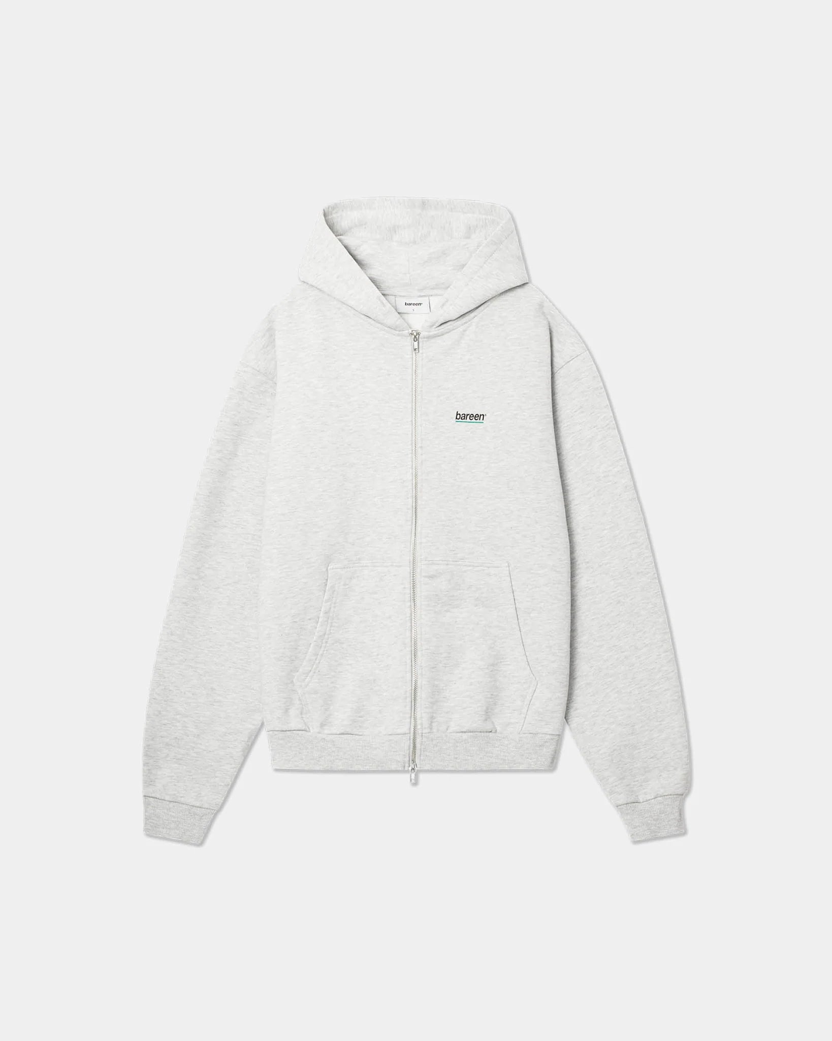 Oversized Zip Hoodie, All Field Apparel, Cloudy Grey