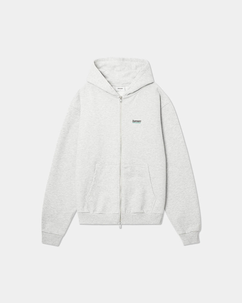 Oversized Zip Hoodie, All Field Apparel, Cloudy Grey