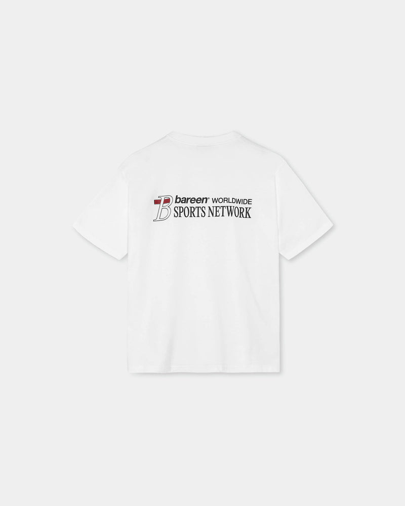 Box Fit T-shirt Sports Network, White