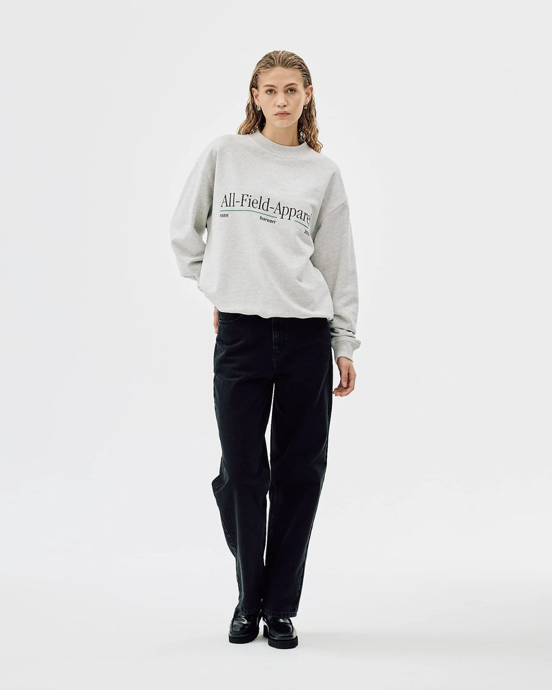 Oversized Crewneck All Field Apparel, Cloudy Grey