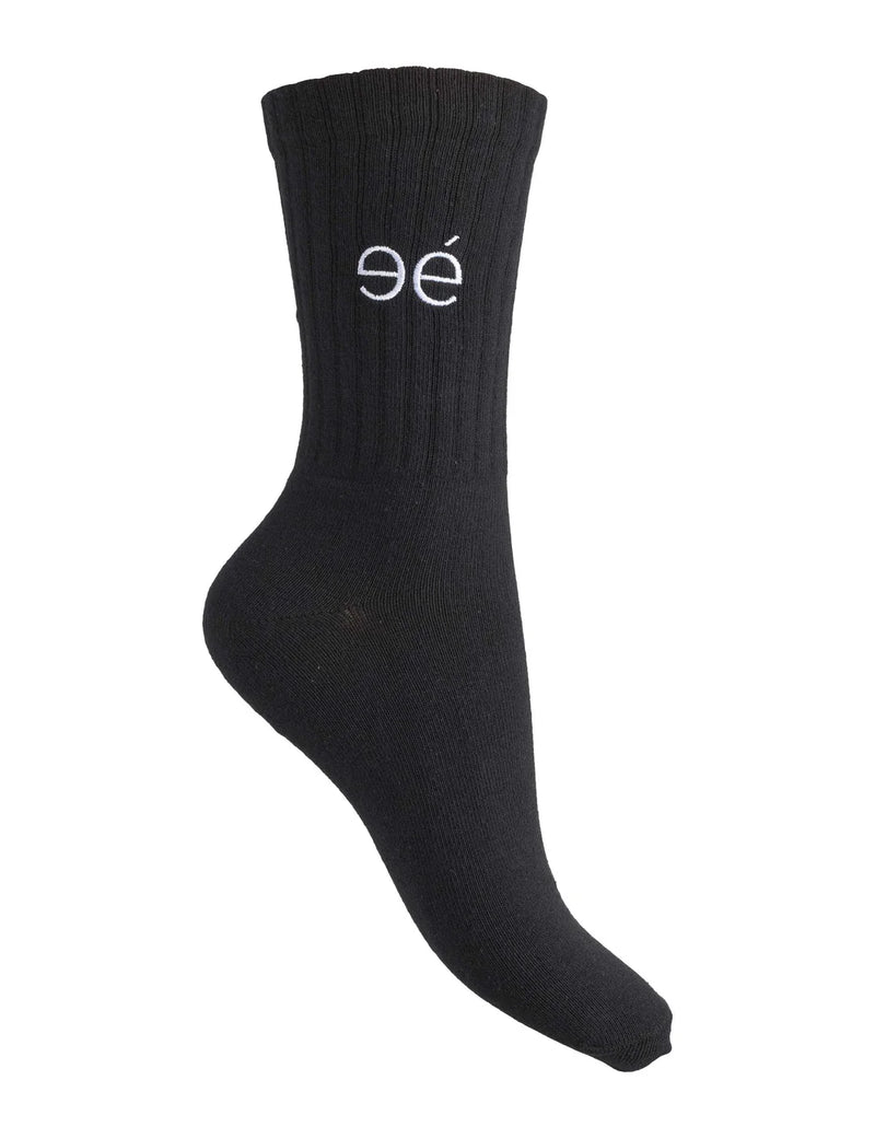 Mei Socks 2 pak, Black / Snow White