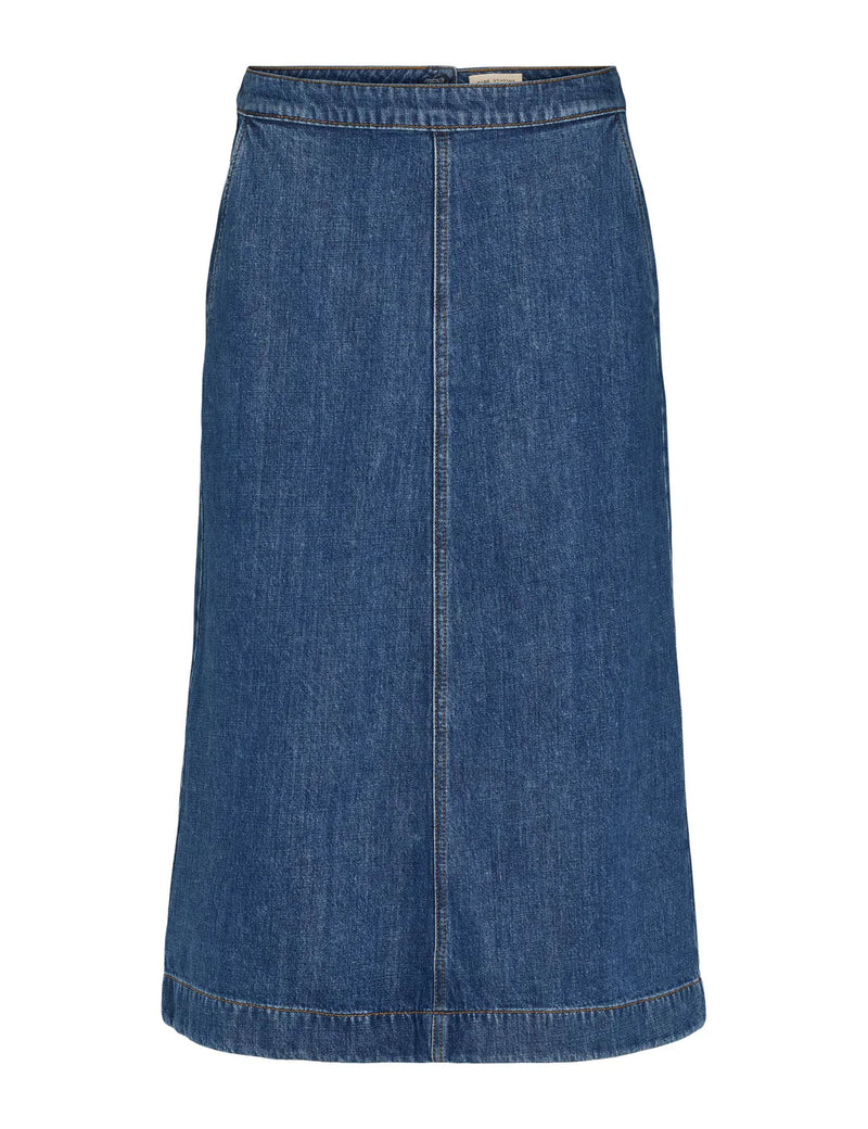 Nicole Denim Skirt, Blue denim