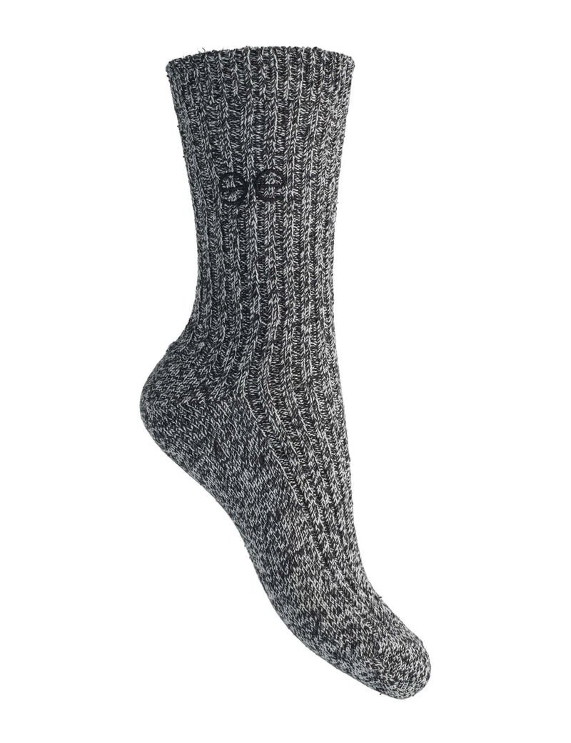 Zuko Socks, Black Melange