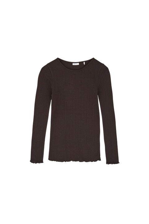 Edie Blouse, Dark Brown