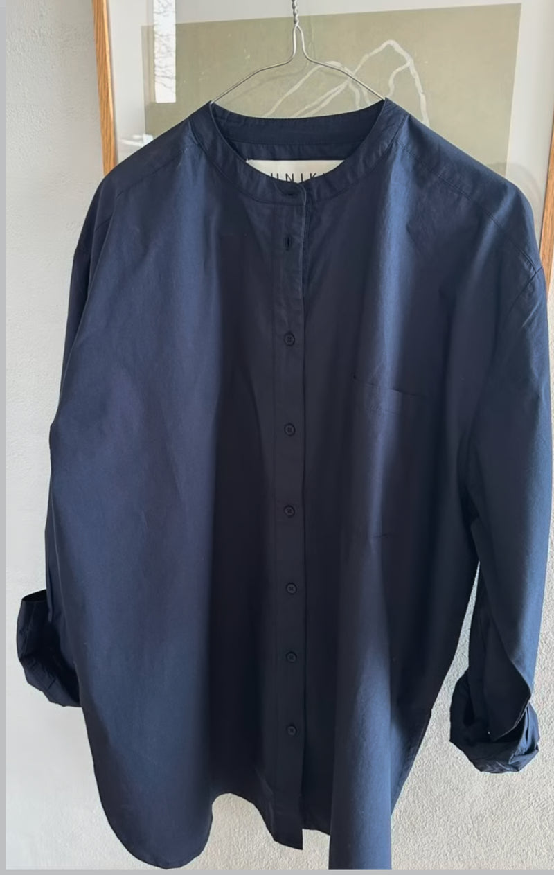 Ocean Slit Shirt LS, Navy