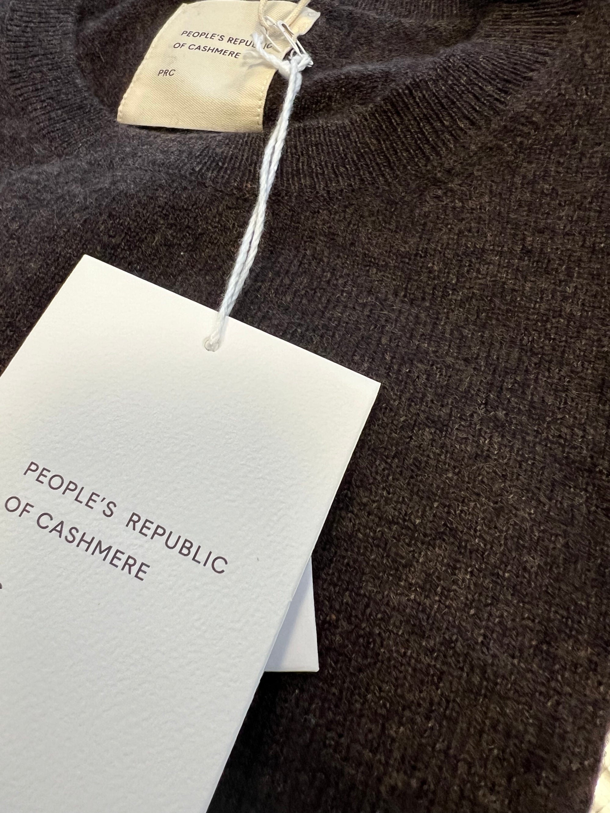 Women's Oversized Roundneck, Black Truffle