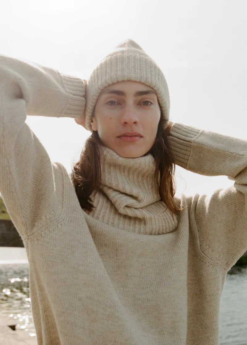 Baby Beanie, Pure Beige