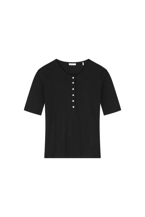 Liv henley tee, Black