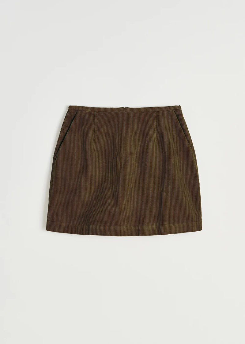 Mini Skirt Corduroy, Bark