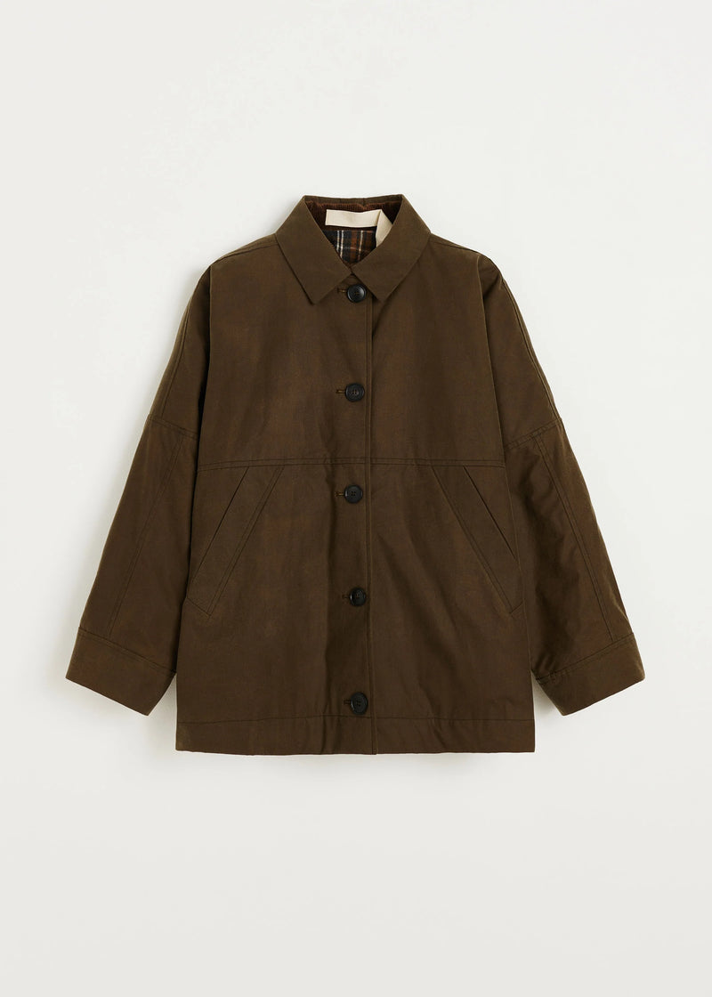 Moa Jacket Oilskin, Bark