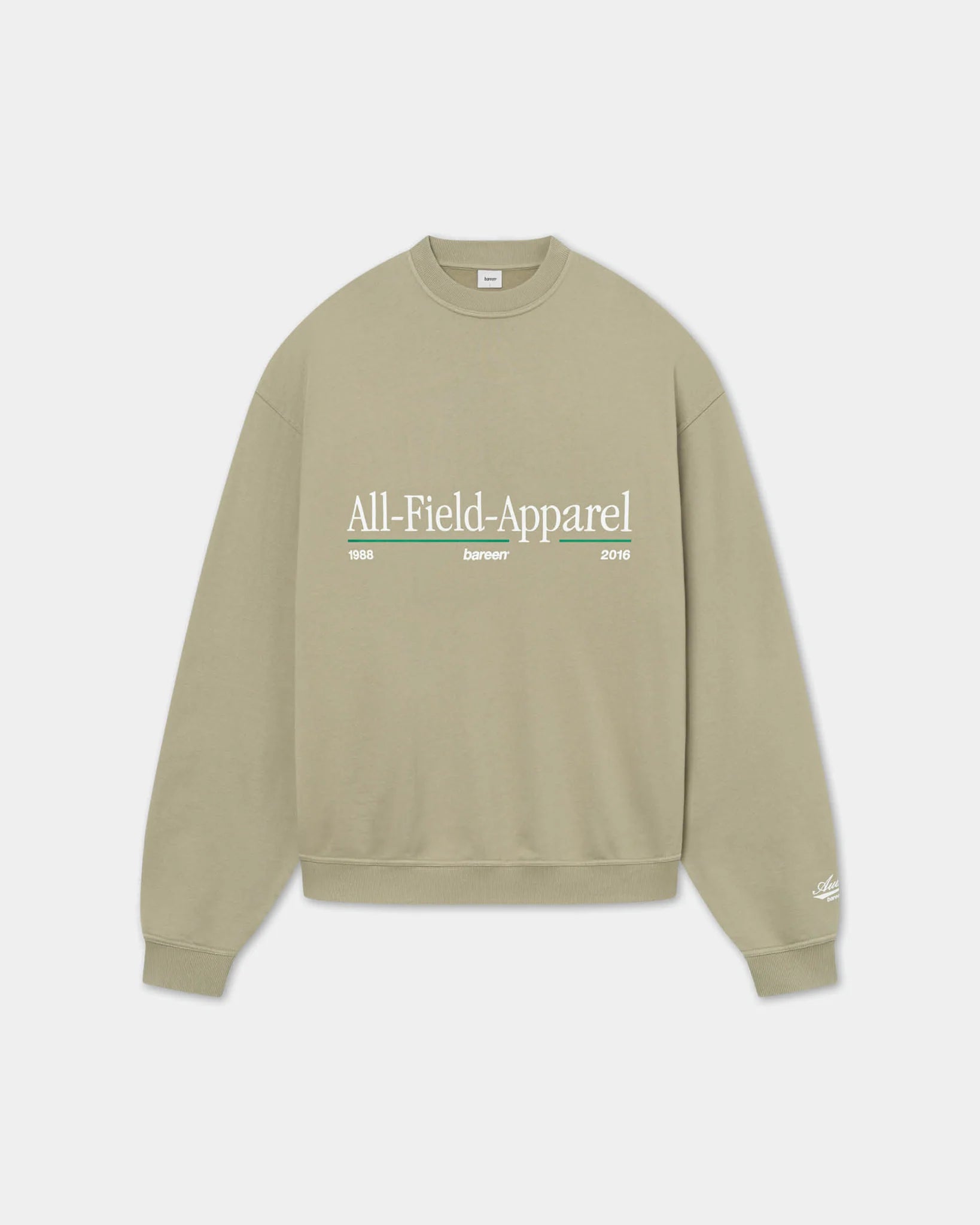 Oversized Crewneck, All Field apparel, Laurel Oak