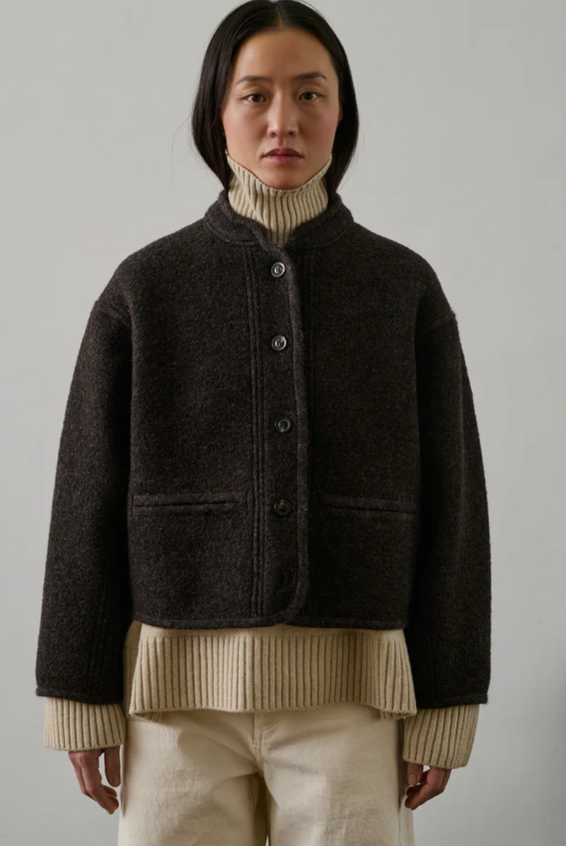 Olympe Jacket, Marron Chiné