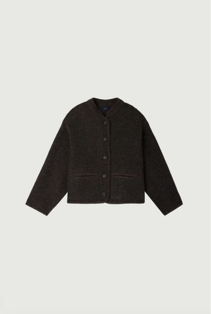 Olympe Jacket, Marron Chiné