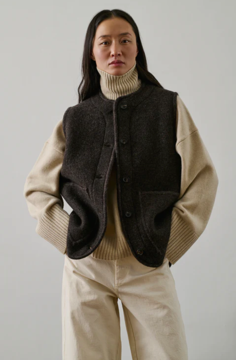 Chicago Vest, mottled brown