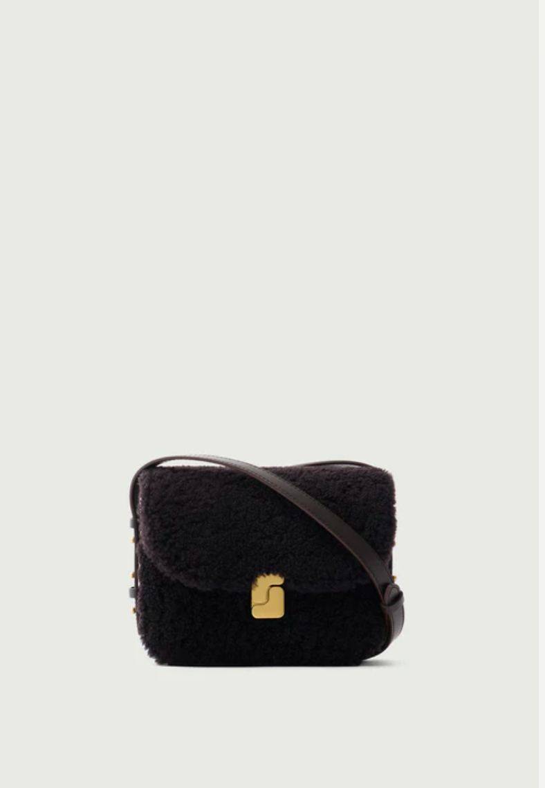 Bellisima Mini Bag, Dark Brown (sherling)