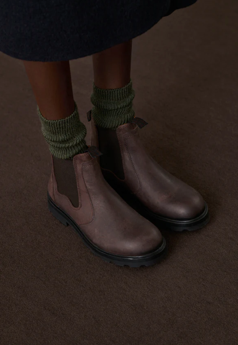 Fog Ankle Boots, Dark Brown