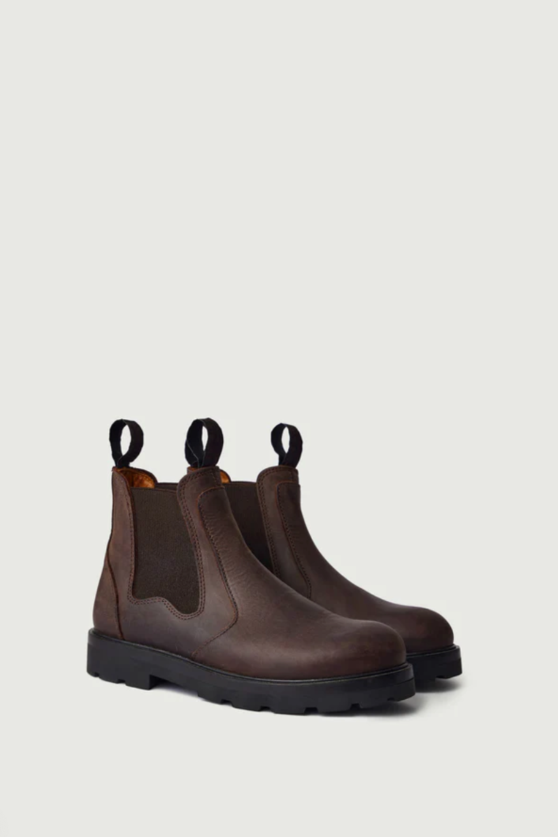 Fog Ankle Boots, Dark Brown