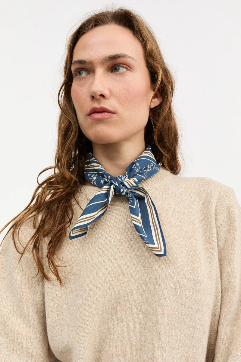 Classic Scarf 55x55, Dark Navy