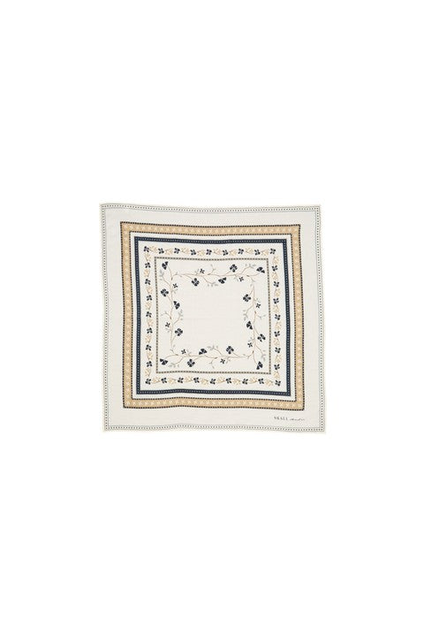 Skall floral scarf, Ivory