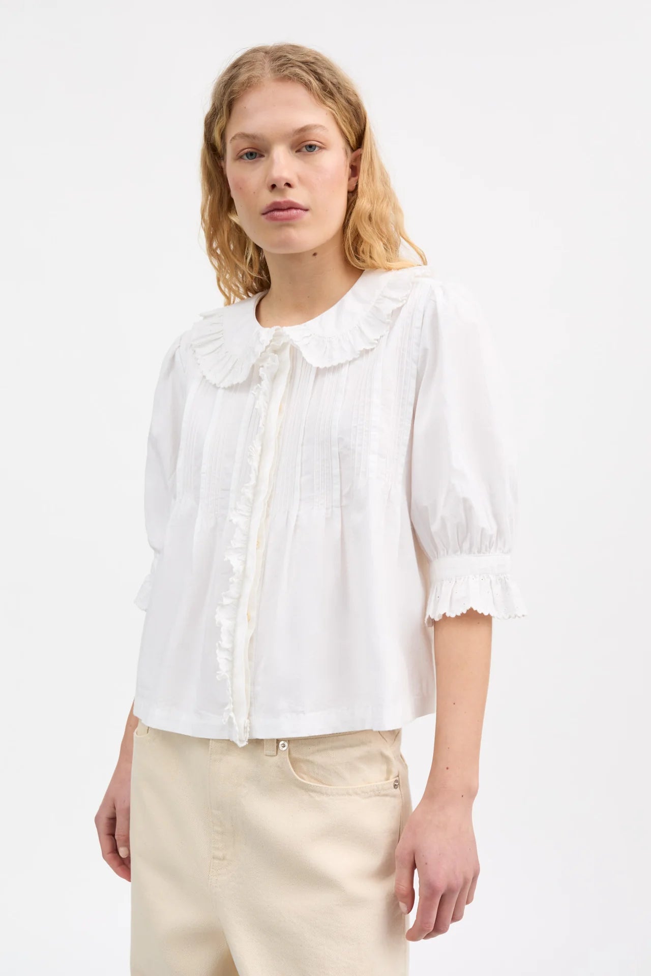 Viola blouse, Optic White