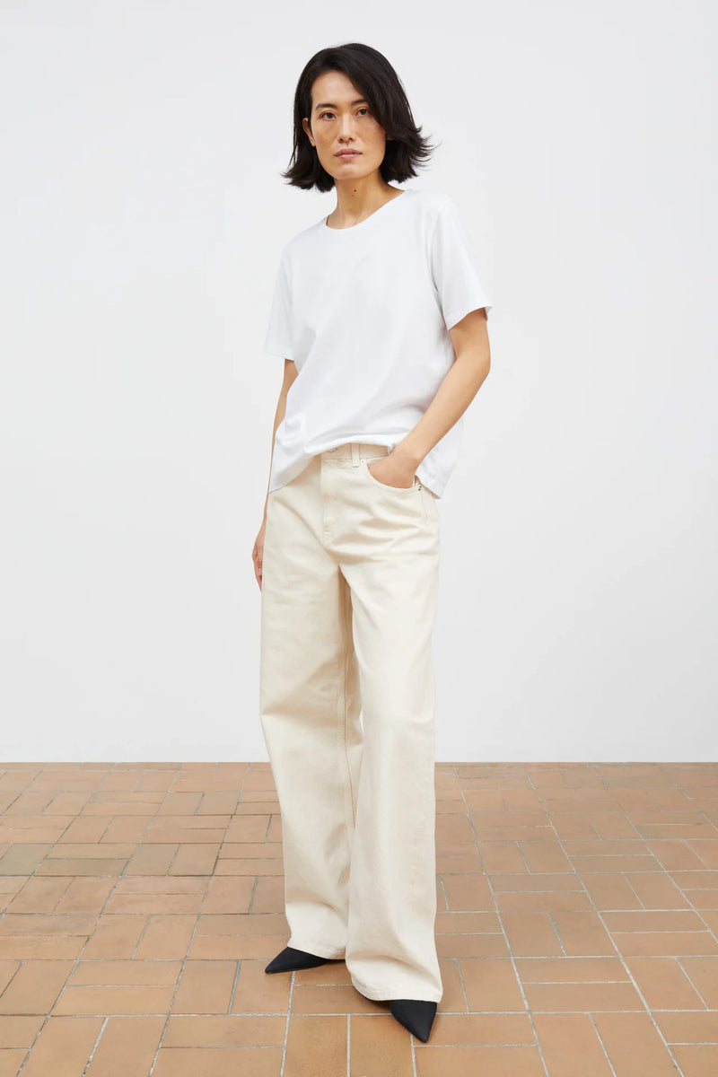 Willow Wide Jeans, Ecru