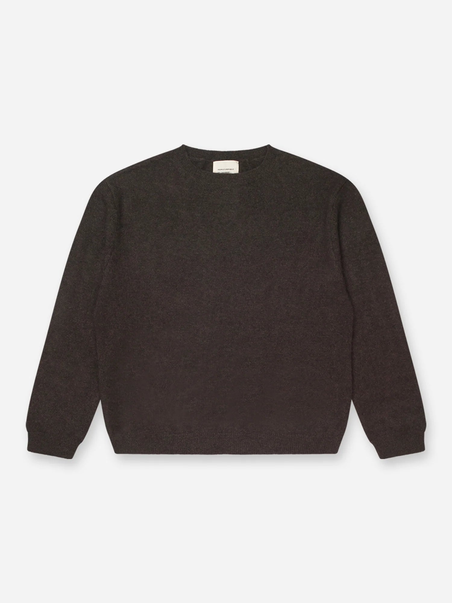 Women's Oversized Roundneck, Black Truffle