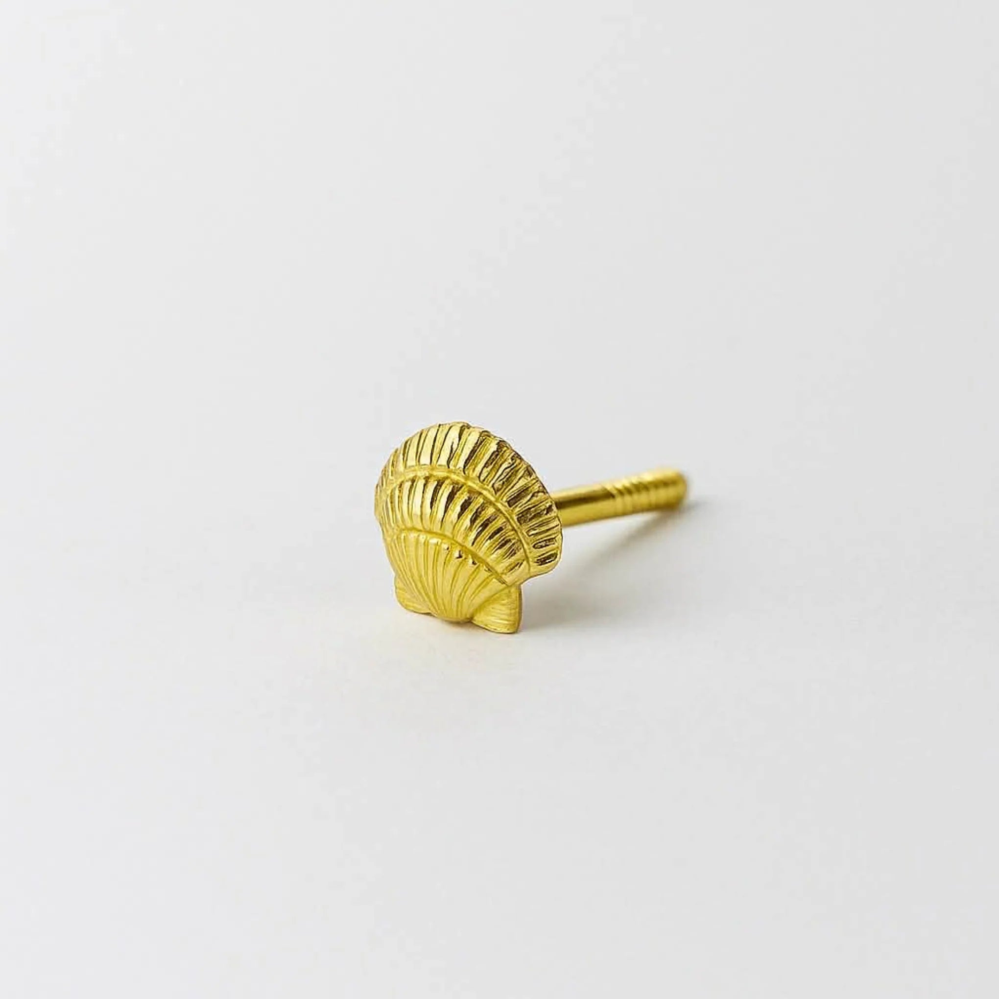 Heart Mussel Ørering, 18K Gold