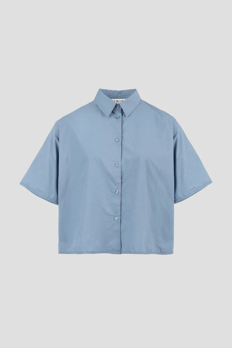 Ocean SS Shirt, Faded Denim blue