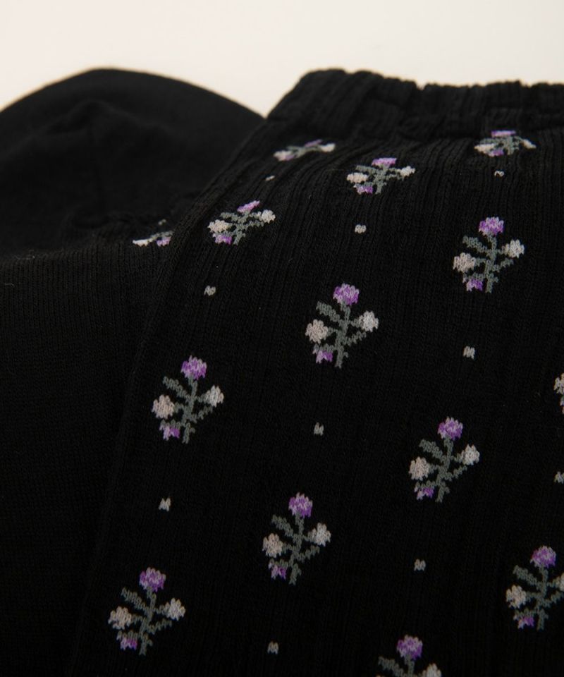 Flower Stripe, Black