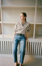 Allison Cropped Jeans, Slouchy Blue