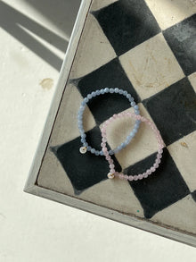 Aquamarin armbånd, 4mm