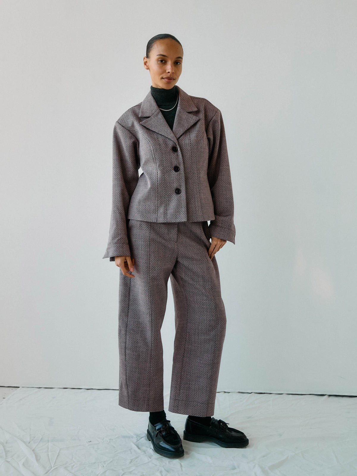 Donna Wool Blazer, Camel