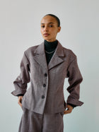 Donna Wool Blazer, Camel