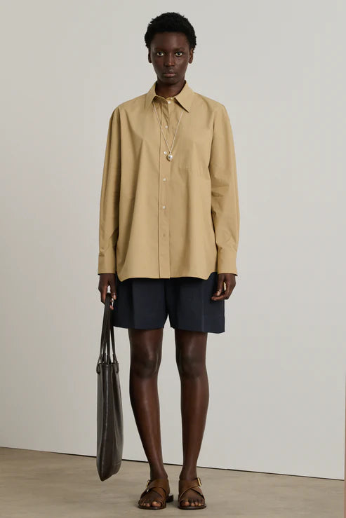 Carlotta Shirt, Beige Fonce