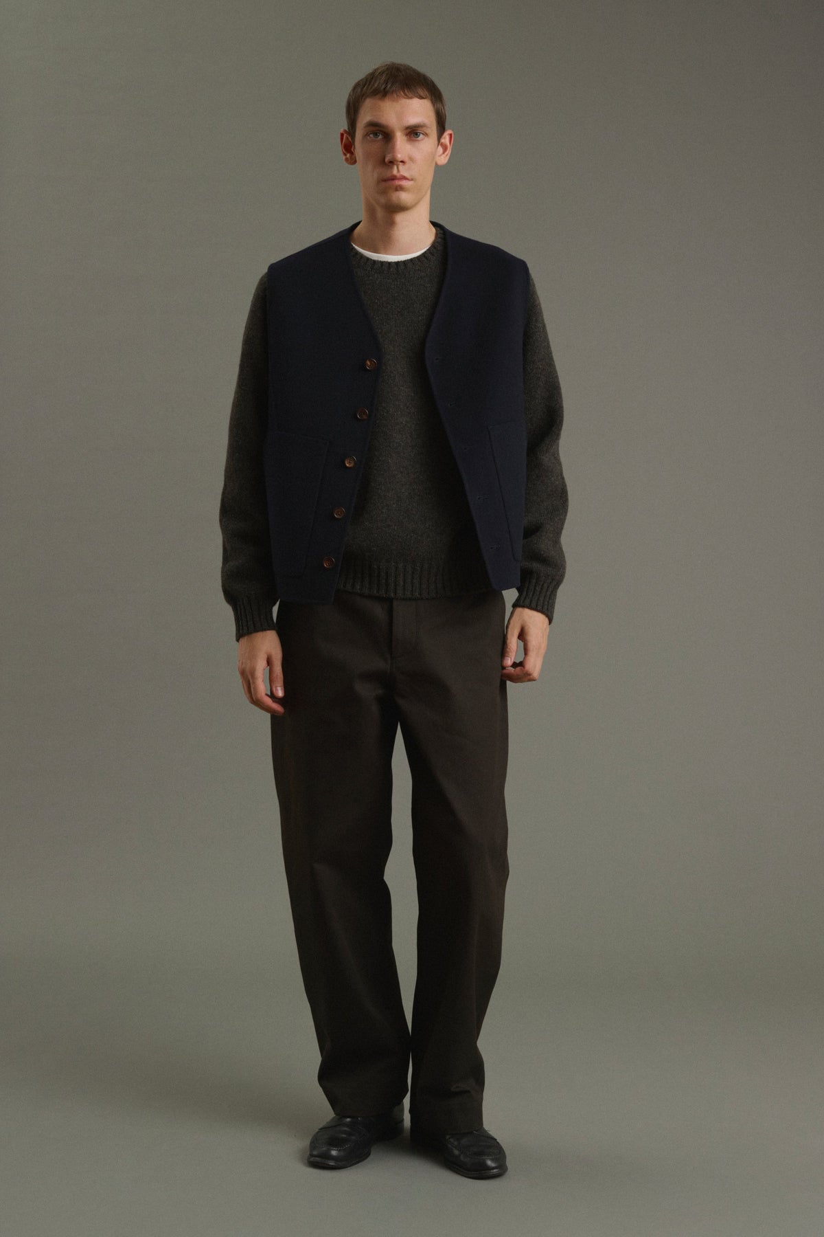 Soeur Romain vest deep navy detalje
