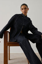 Lutetia Velvet Jacket, Black