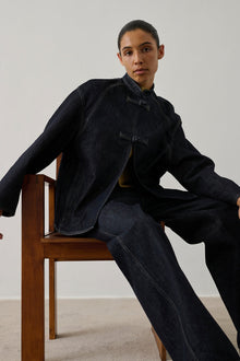 Lutetia Velvet Jacket, Black