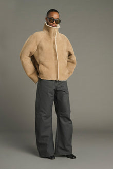 Kleber Shearling Coat, Beige