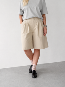 LouLou Shorts Cotton, Lys sand (khaki)