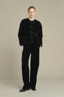 Lutetia Velvet Jacket, Black